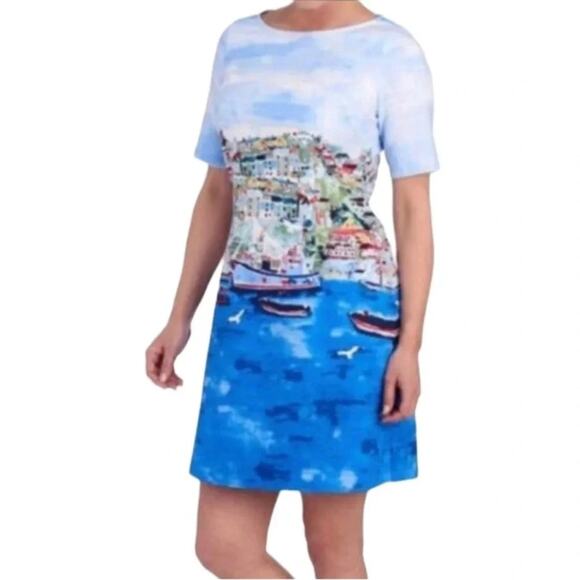 NWT Rafaella Yacht Sea Side Village Coastal dress Size 6 NWOT - Picture 3 of 13